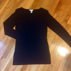 Black tunic top from Ann Taylor